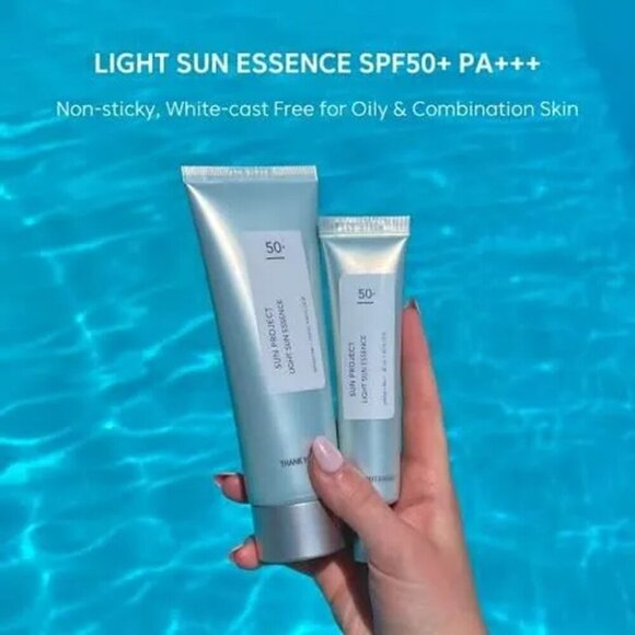 THANK YOU FARMER Sun Project Water Sun Cream SPF50+ 1.7oz NIB - Picture 5 of 11